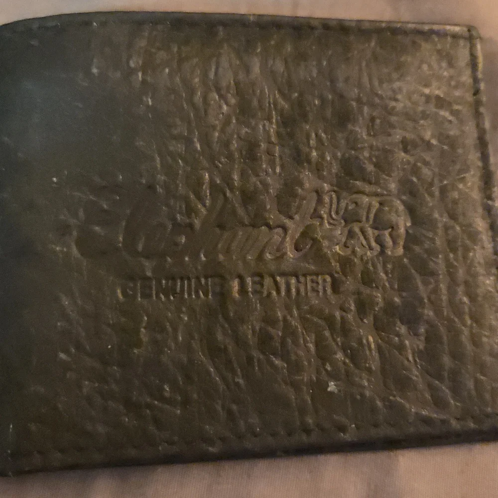 Elephant Black Leather Wallet